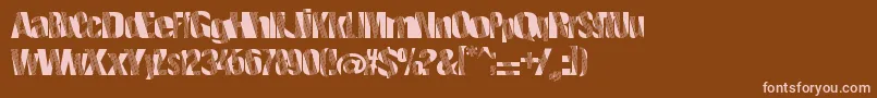 More about Roboticrevolution Font Roboticrevolution Font – Pink Fonts on Brown Background