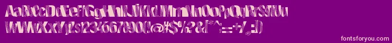 Roboticrevolution Font – Pink Fonts on Purple Background