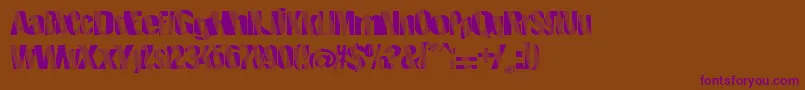 Roboticrevolution Font – Purple Fonts on Brown Background