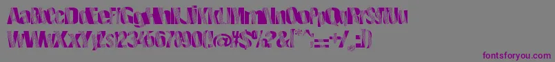 Roboticrevolution Font – Purple Fonts on Gray Background