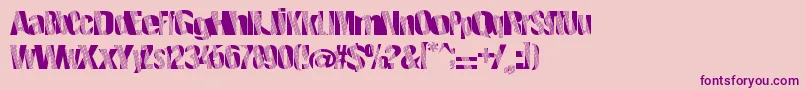 Roboticrevolution Font – Purple Fonts on Pink Background