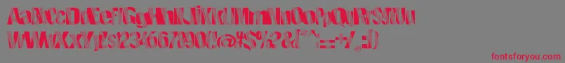 Roboticrevolution Font – Red Fonts on Gray Background