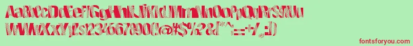 Roboticrevolution Font – Red Fonts on Green Background