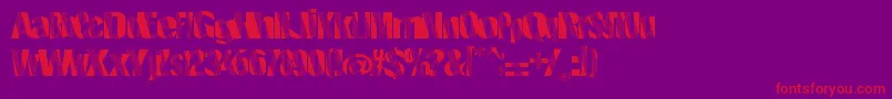 Roboticrevolution Font – Red Fonts on Purple Background