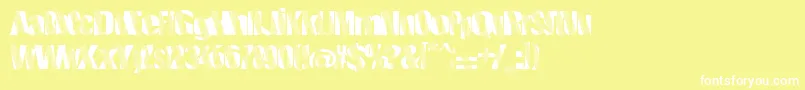 Roboticrevolution Font – White Fonts on Yellow Background