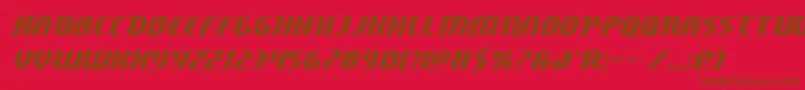 Centaurus Font – Brown Fonts on Red Background