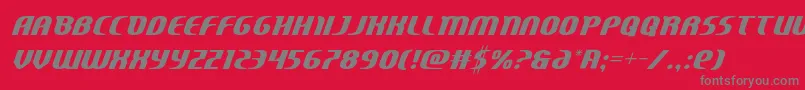 Centaurus Font – Gray Fonts on Red Background