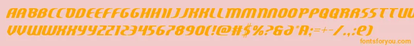 Centaurus Font – Orange Fonts on Pink Background