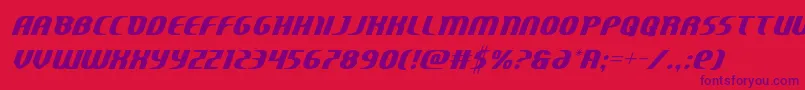 Centaurus Font – Purple Fonts on Red Background