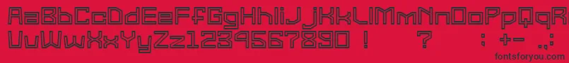 GomariceSuperGType2 Font – Black Fonts on Red Background