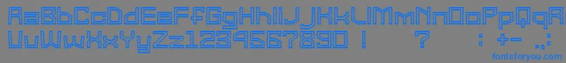 GomariceSuperGType2 Font – Blue Fonts on Gray Background