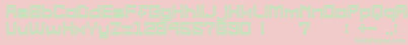 GomariceSuperGType2 Font – Green Fonts on Pink Background