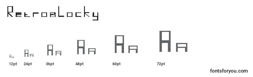 Retroblocky Font Sizes