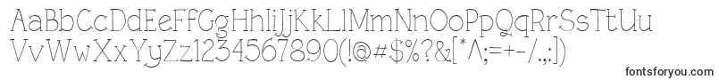 RoughLtLight Font – Serif Fonts