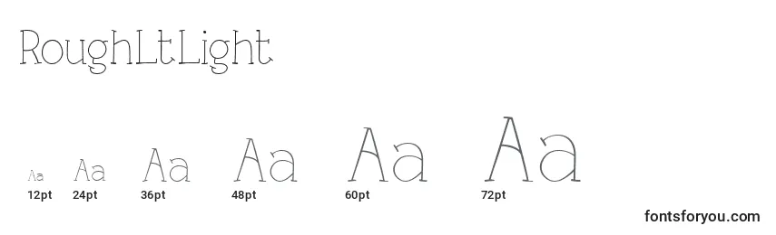 RoughLtLight Font Sizes