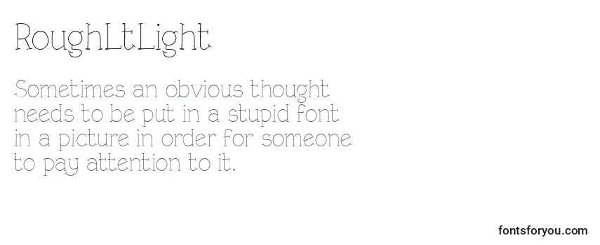 RoughLtLight Font