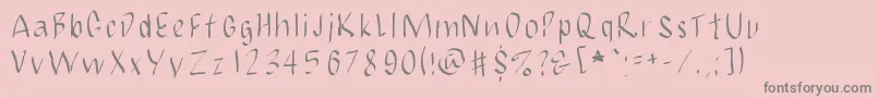 Шрифт JbmCalligrad – серые шрифты на розовом фоне