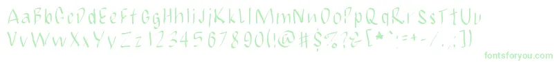 Шрифт JbmCalligrad – зелёные шрифты