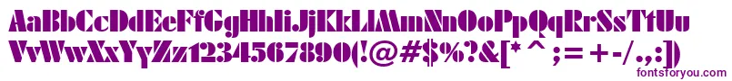 Шрифт FuturaBlackWin95bt – фиолетовые шрифты на белом фоне