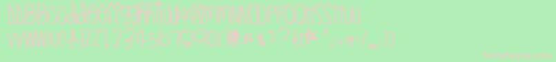 Sugarhoneyicedtea Font – Pink Fonts on Green Background