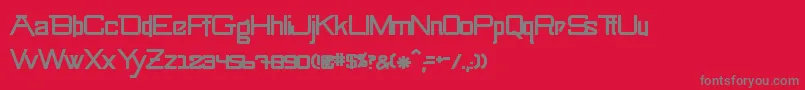 SwingarmyoriThick Font – Gray Fonts on Red Background
