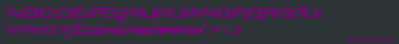 Czcionka SwingarmyoriThick – fioletowe czcionki na czarnym tle