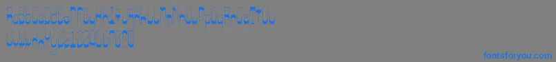 OddWeight-Schriftart – Blaue Schriften auf grauem Hintergrund