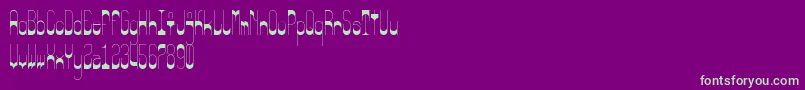 OddWeight Font – Green Fonts on Purple Background