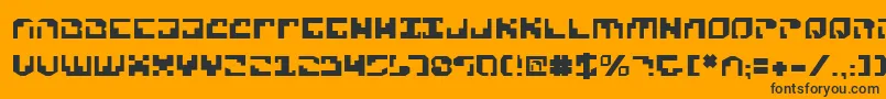 Xenov2 Font – Black Fonts on Orange Background