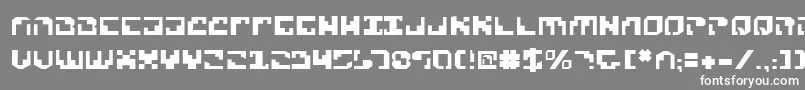 フォントXenov2 – 灰色の背景に白い文字