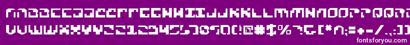 フォントXenov2 – 紫の背景に白い文字