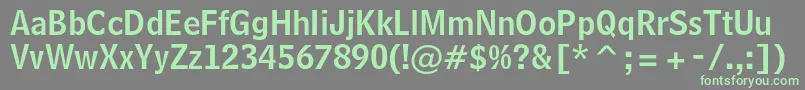 Weitere Informationen zur BellcentennialstdNamenum-Schriftart BellcentennialstdNamenum-Schriftart – Grüne Schriften auf grauem Hintergrund