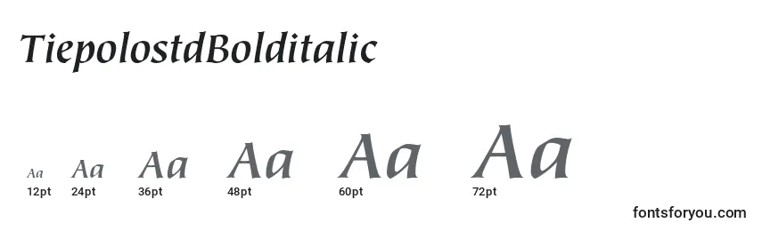 TiepolostdBolditalic Font Sizes