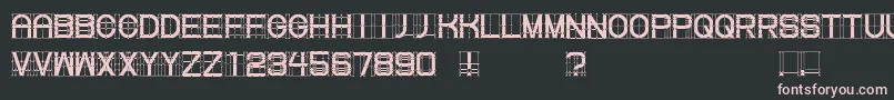 Knotty Font – Pink Fonts on Black Background