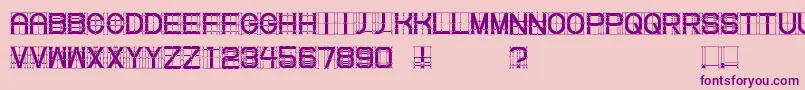 Knotty Font – Purple Fonts on Pink Background