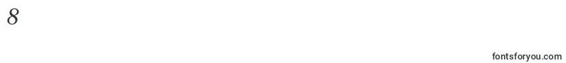 GaramondbooknarrowgttItalic Font – Fonts for Digit 8