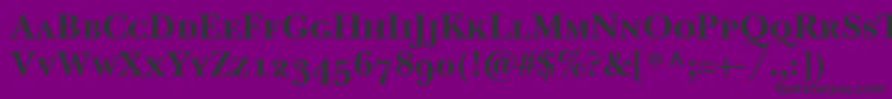 BaskervilleSmallCapsSsiBoldSmallCaps Font – Black Fonts on Purple Background