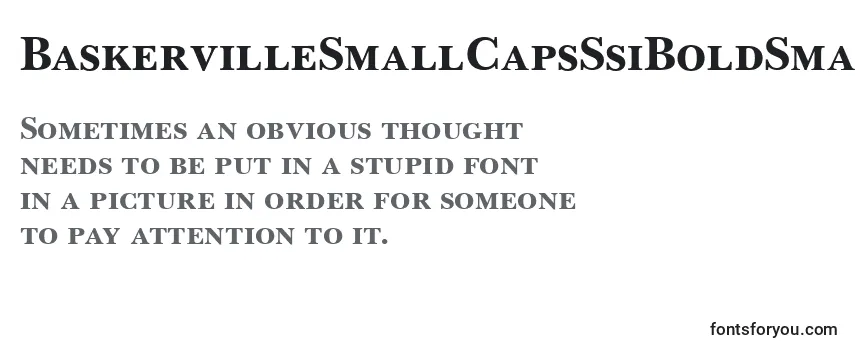 Обзор шрифта BaskervilleSmallCapsSsiBoldSmallCaps