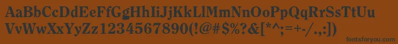 BondolineHeavy Font – Black Fonts on Brown Background