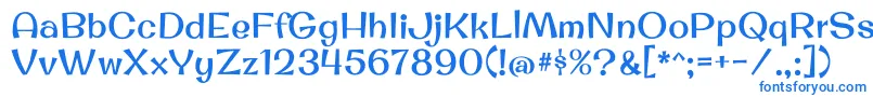 OriginalsurferRegular Font – Blue Fonts on White Background