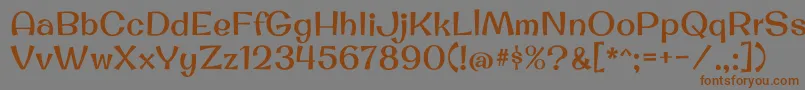 OriginalsurferRegular Font – Brown Fonts on Gray Background