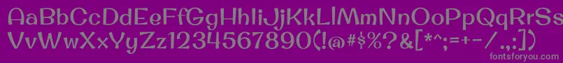 OriginalsurferRegular Font – Gray Fonts on Purple Background