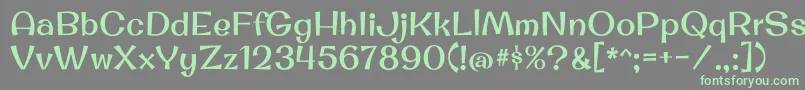 OriginalsurferRegular Font – Green Fonts on Gray Background