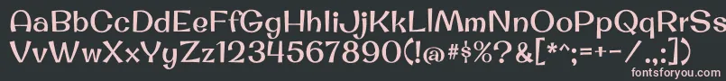 OriginalsurferRegular Font – Pink Fonts on Black Background