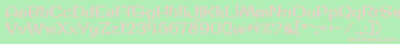 OriginalsurferRegular Font – Pink Fonts on Green Background