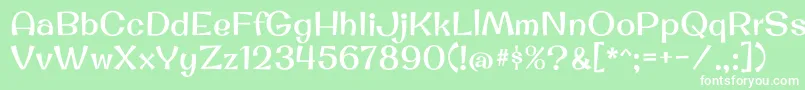 OriginalsurferRegular Font – White Fonts on Green Background