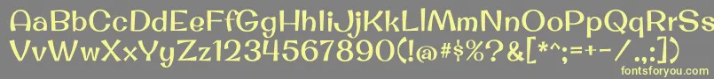 OriginalsurferRegular Font – Yellow Fonts on Gray Background