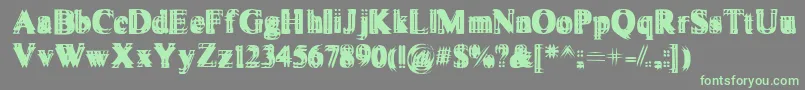 More about Vibrato Font Vibrato Font – Green Fonts on Gray Background
