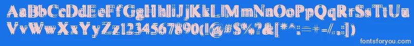 More about Vibrato Font Vibrato Font – Pink Fonts on Blue Background