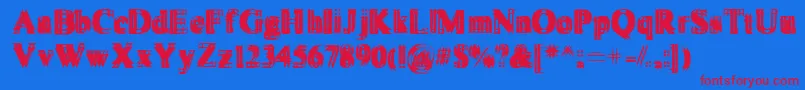 En savoir plus sur la police Vibrato Police Vibrato – polices rouges sur fond bleu